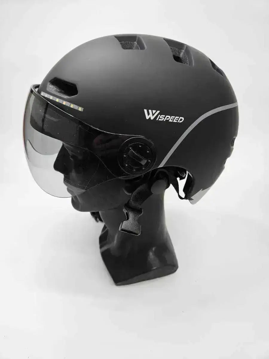 WiSpeed Halo Fahrradhelm - Größe 55-58cm #5580 - Black Forest Deals