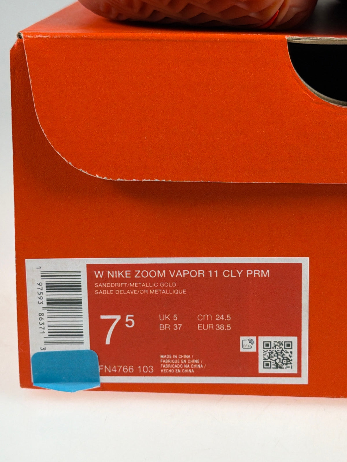 Nike Zoom Vapor 11 Cly PRM - Größe EU 38,5 #12903