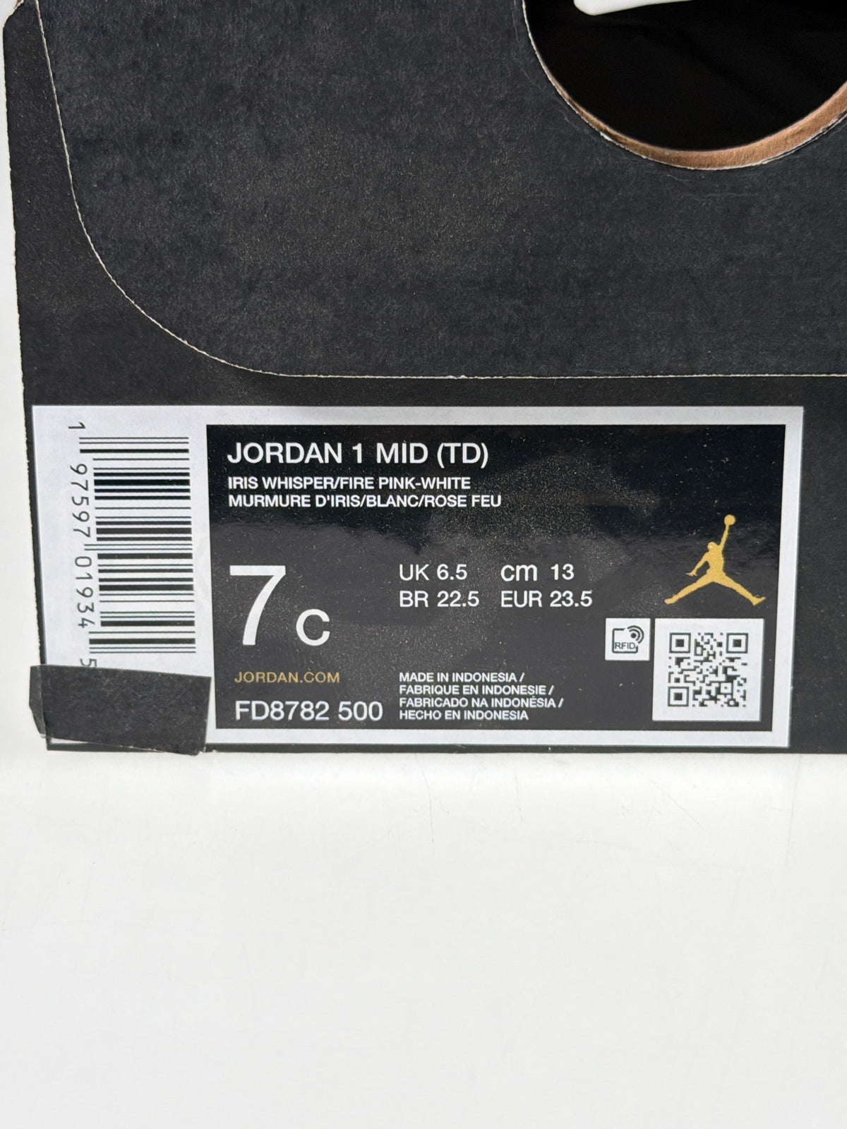 Jordan 1 Mid (TD) - Größe EU 23,5 #12960
