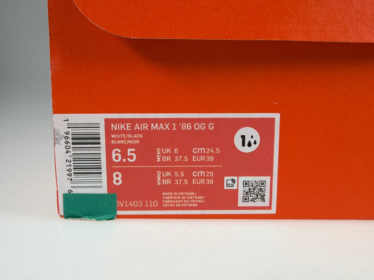 NIKE AIR MAX 1 '86 OG G - Größe 39 #10315