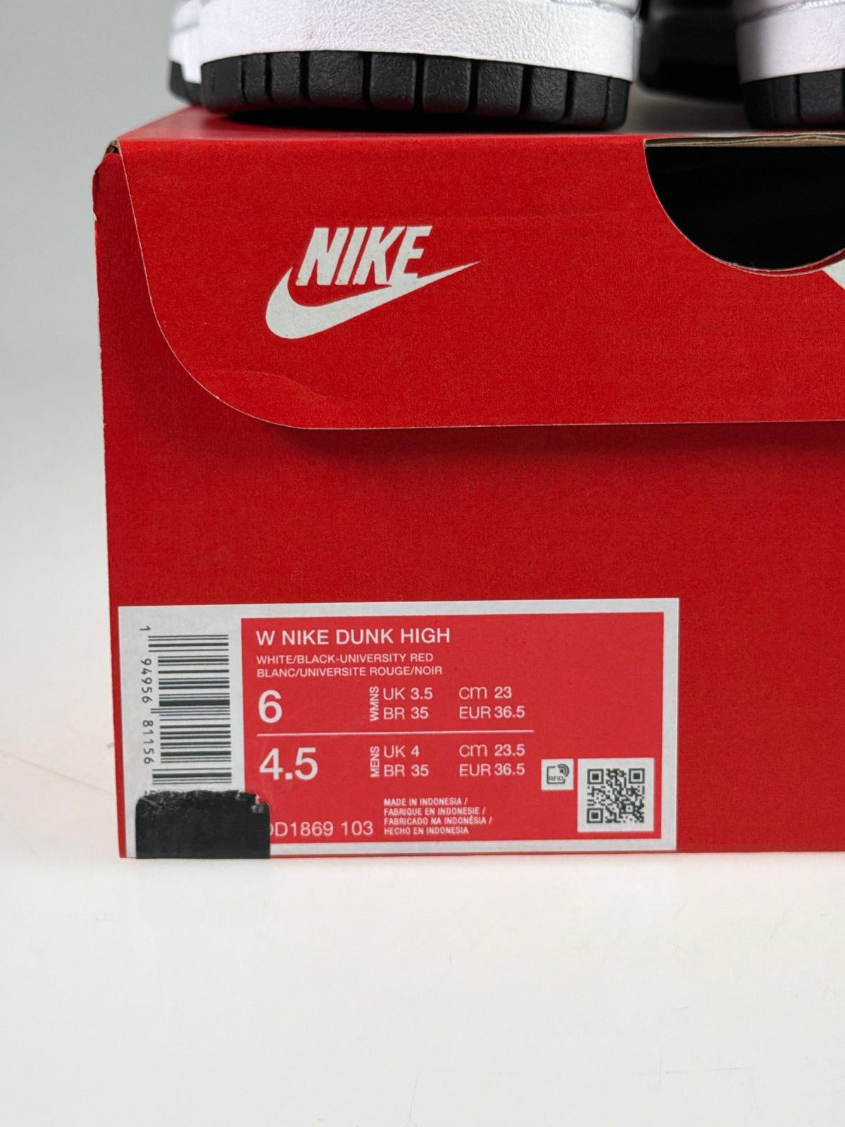 Nike Dunk High - Größe EU 36,5 #12927