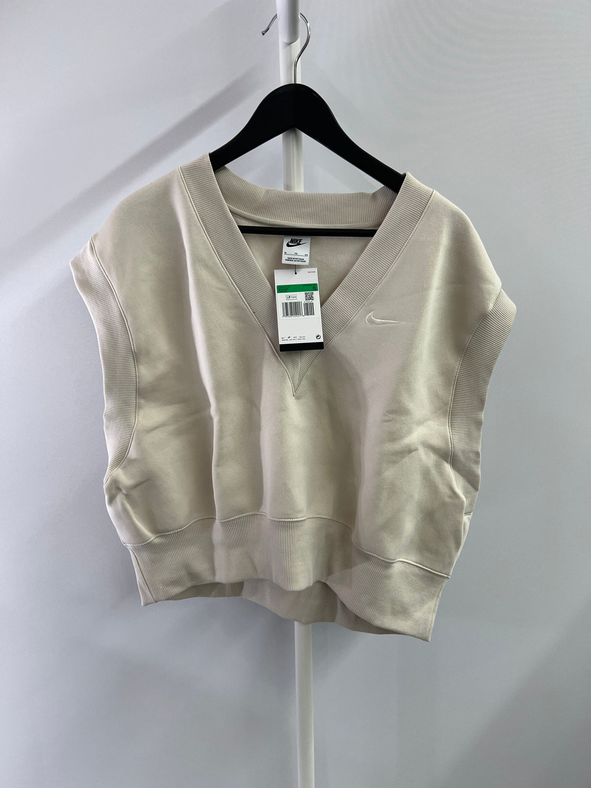 Nike Sportswear Phoenix Fleece Women's Loose V-Neck Sleeveless Cropped Top - Größe XL #12794