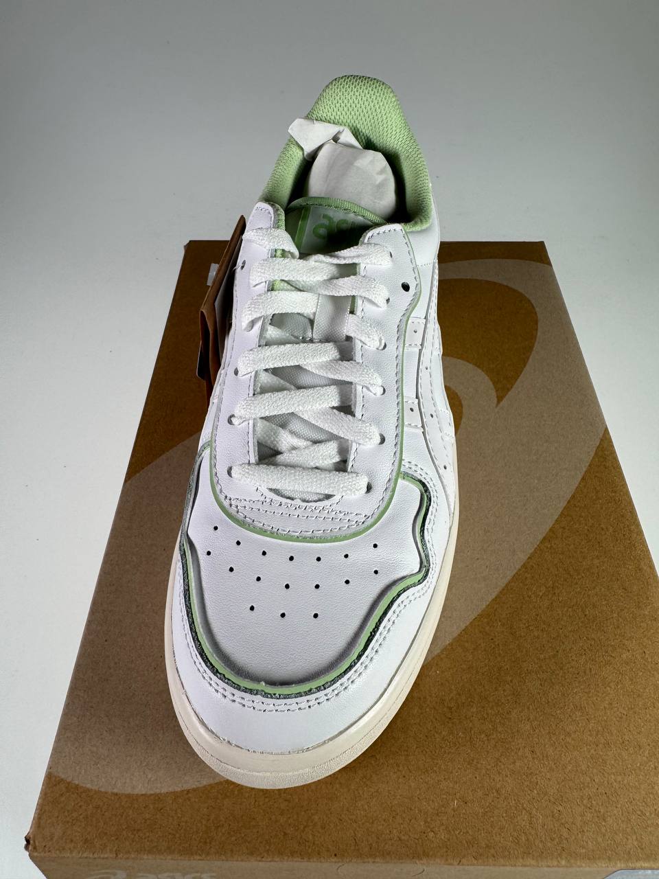 ASICS JAPAN S PF Damen-Sneaker White/Jade – Vorderansicht