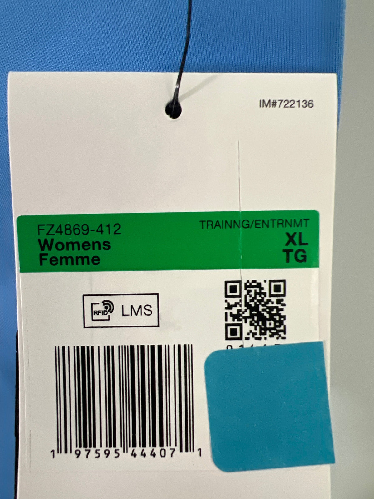 Nike One Women's High-Waisted Full-Length Leggings - Blue - Recycled Polyester Minimum - Größe XL #12786