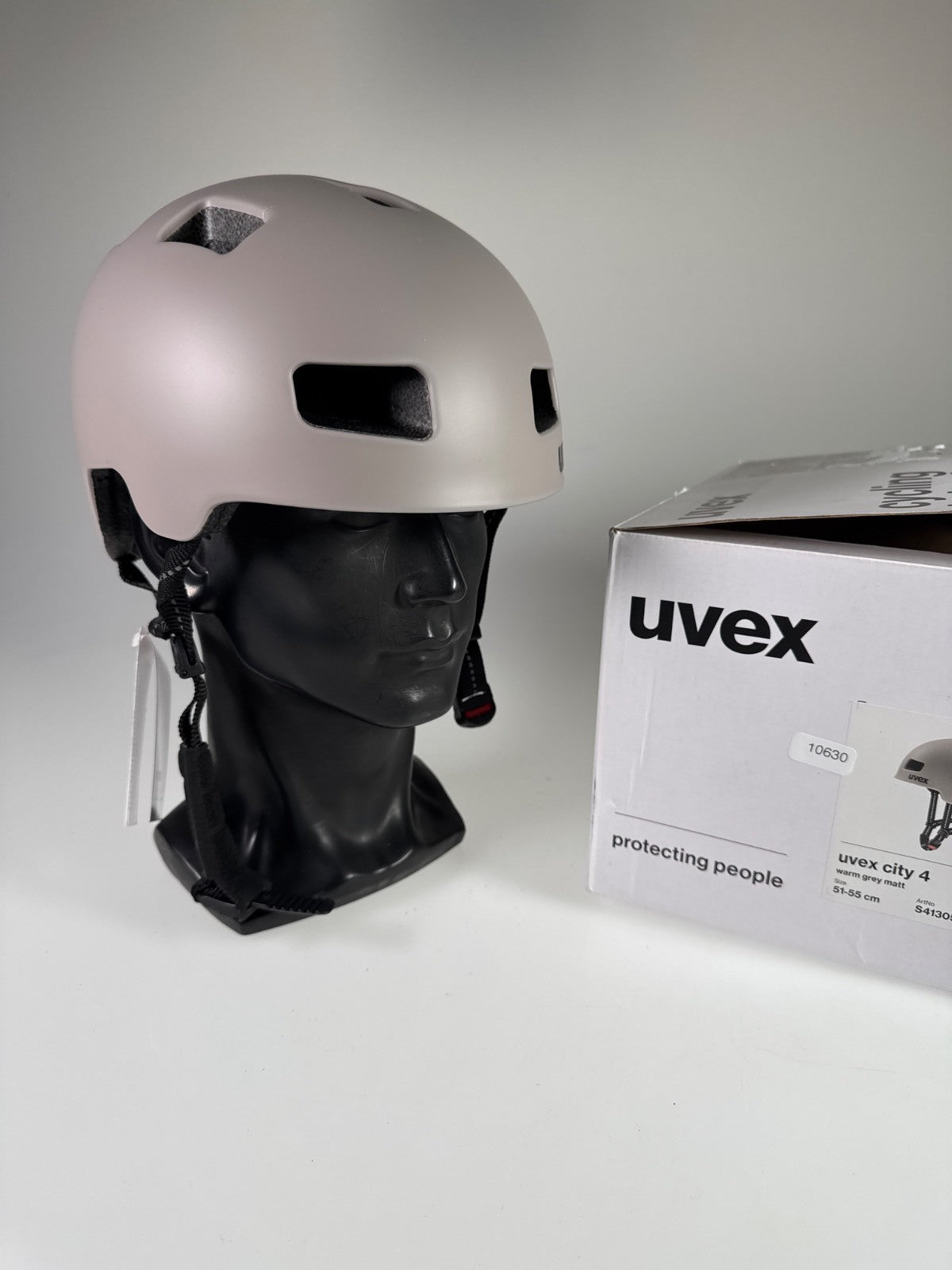 Uvex City 4 Fahrradhelm Warm Grey Matt Größe 51-55cm #10630