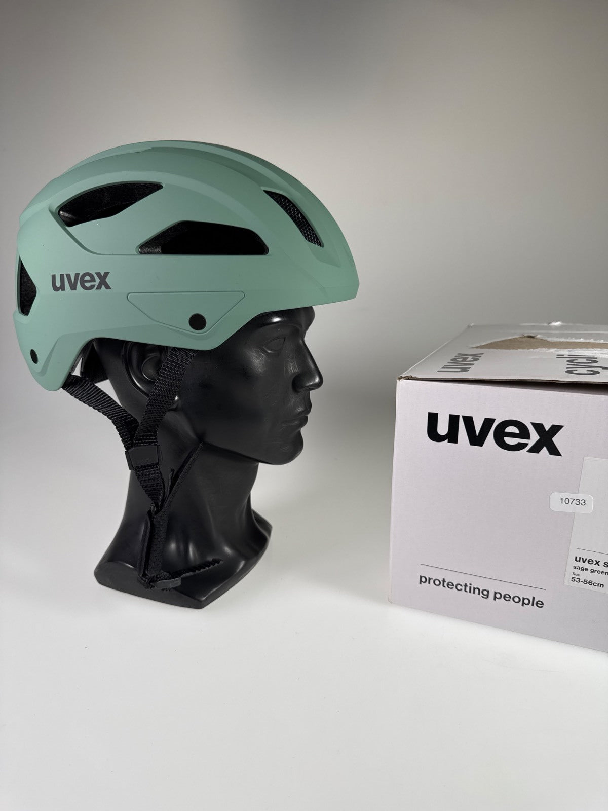 uvex stride Fahrradhelm sage green matt Größe 53-56cm #10733