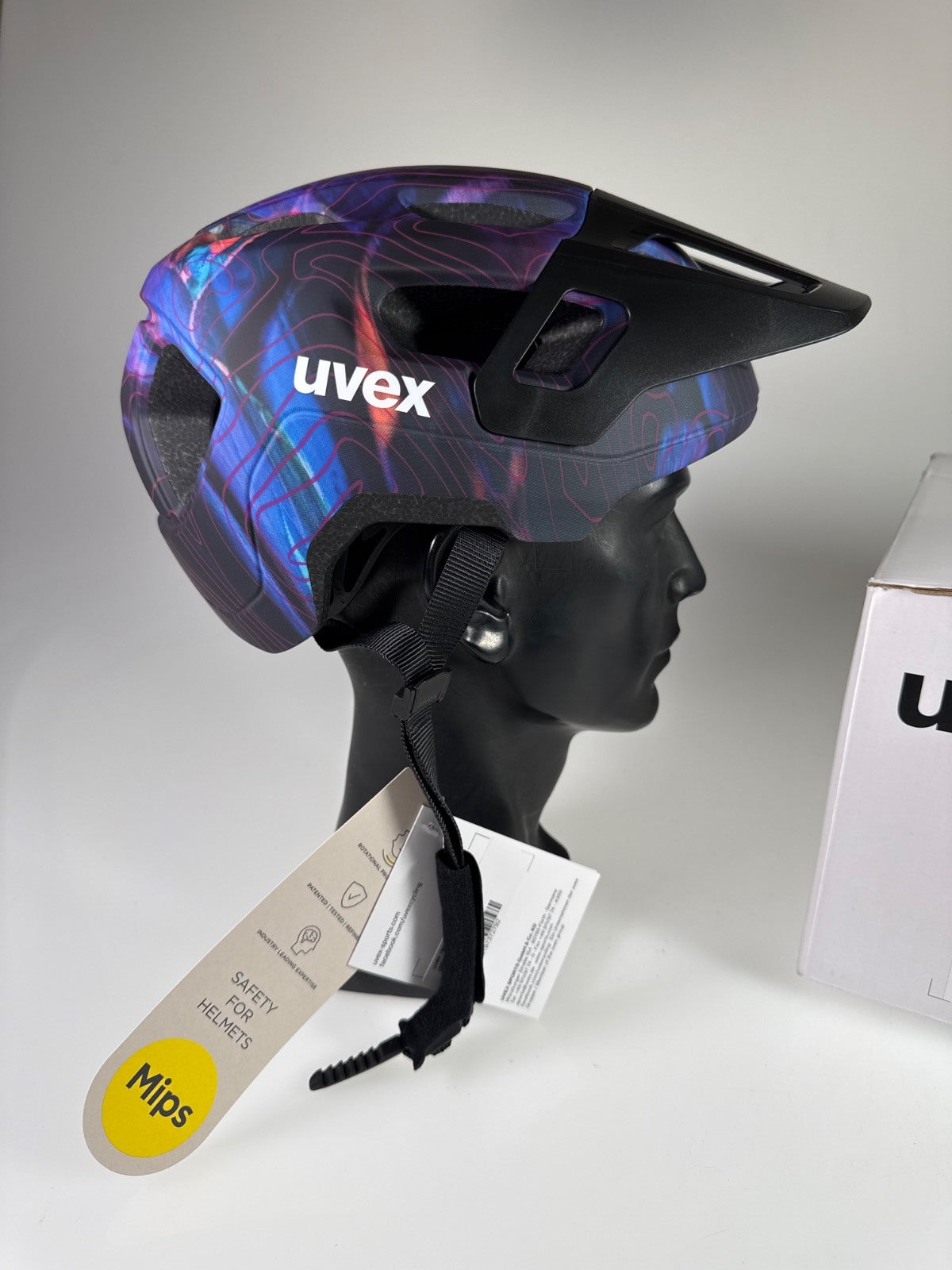 Uvex React Jr. MIPS Fahrradhelm Galaxy Altimeter Matt Größe 52-56cm #10645