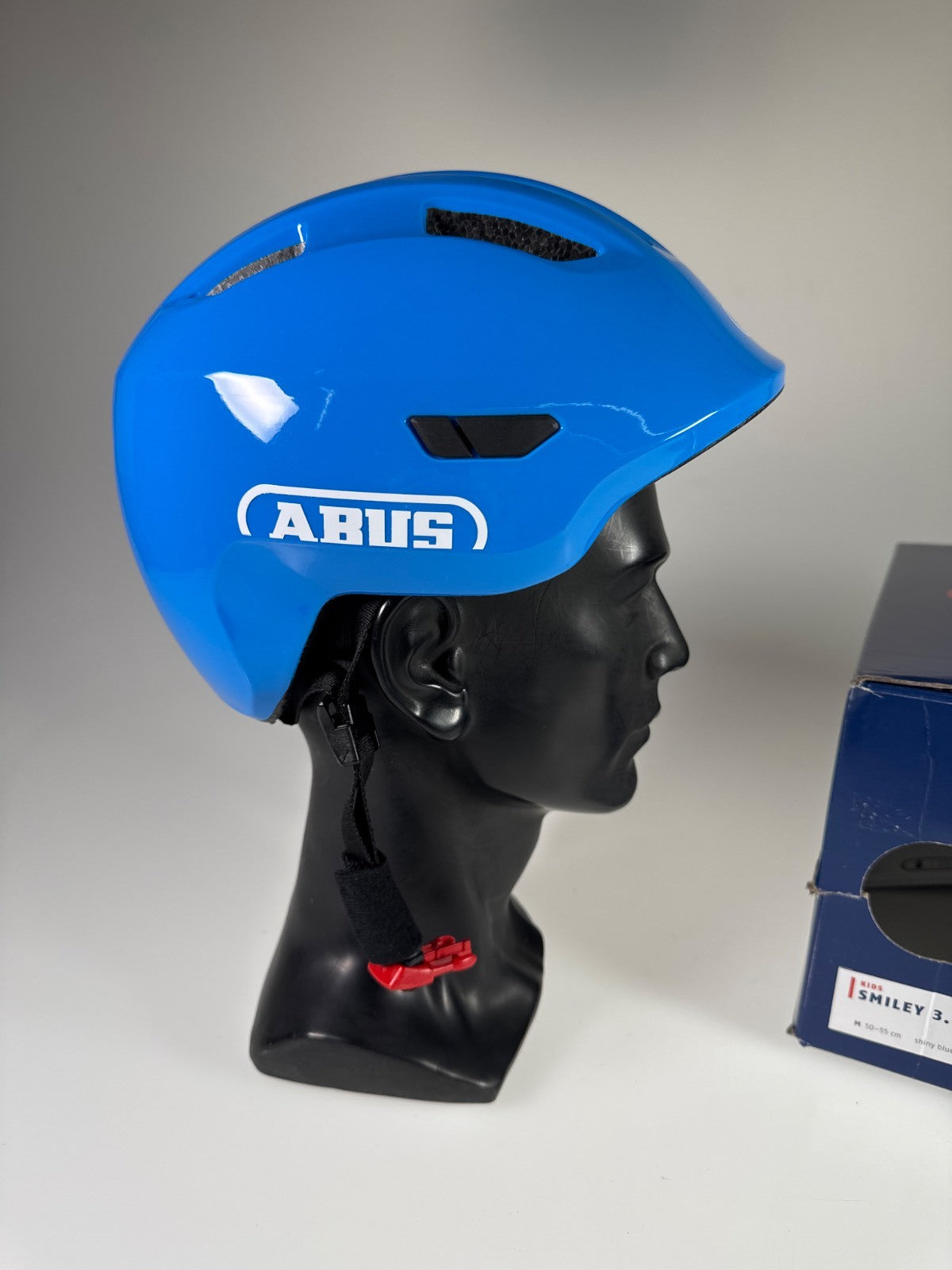 ABUS Smiley 3.0 Kinder-Fahrradhelm shiny blue Größe 50-55cm #10668