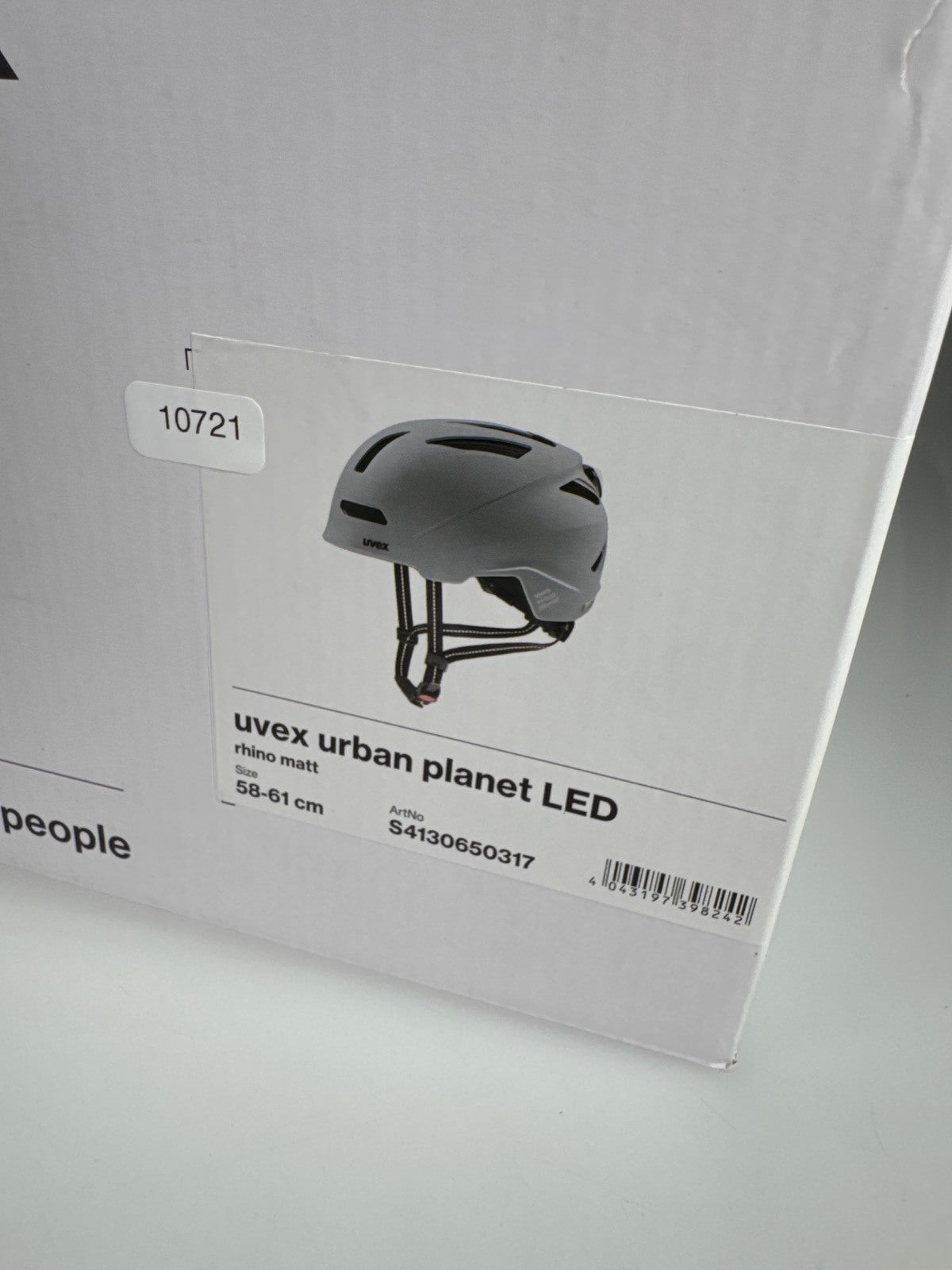 uvex urban planet LED Fahrradhelm rhino matt Größe 58-61cm #10721 R1