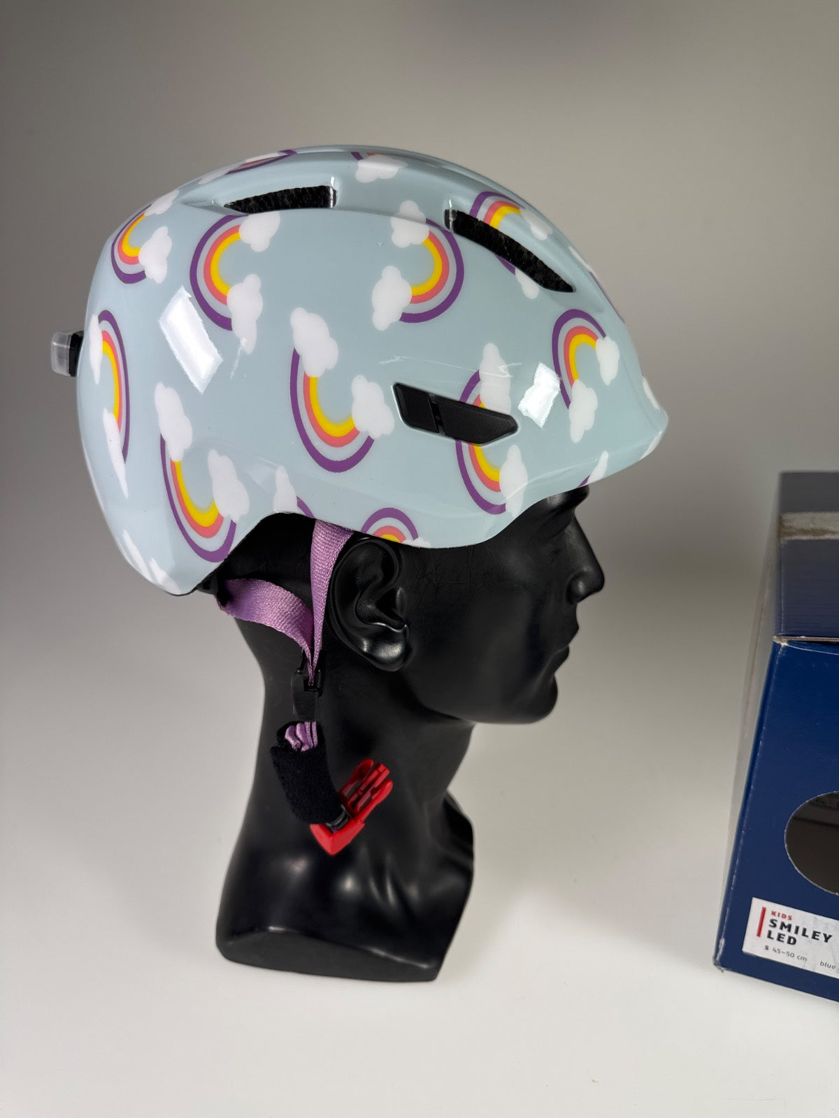 ABUS Smiley 3.0 LED Fahrradhelm - Größe 45-50cm #10665