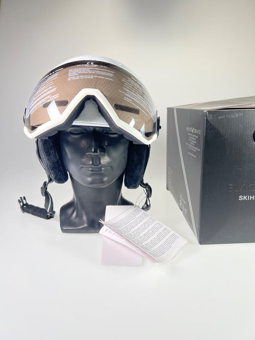 Black Crevice Kaprun Skihelm mit Visier - Größe 58-61cm #10430 R1