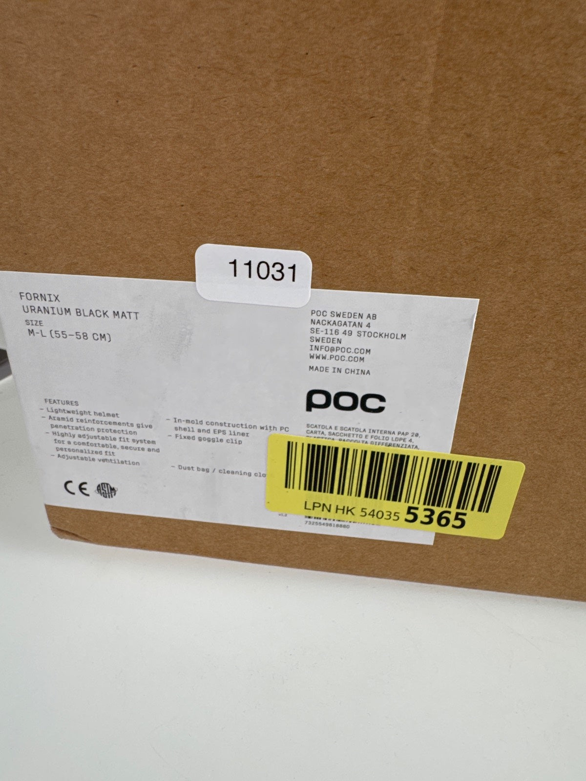 POC Fornix Lightweight Skihelm - Größe 55-58cm #11031