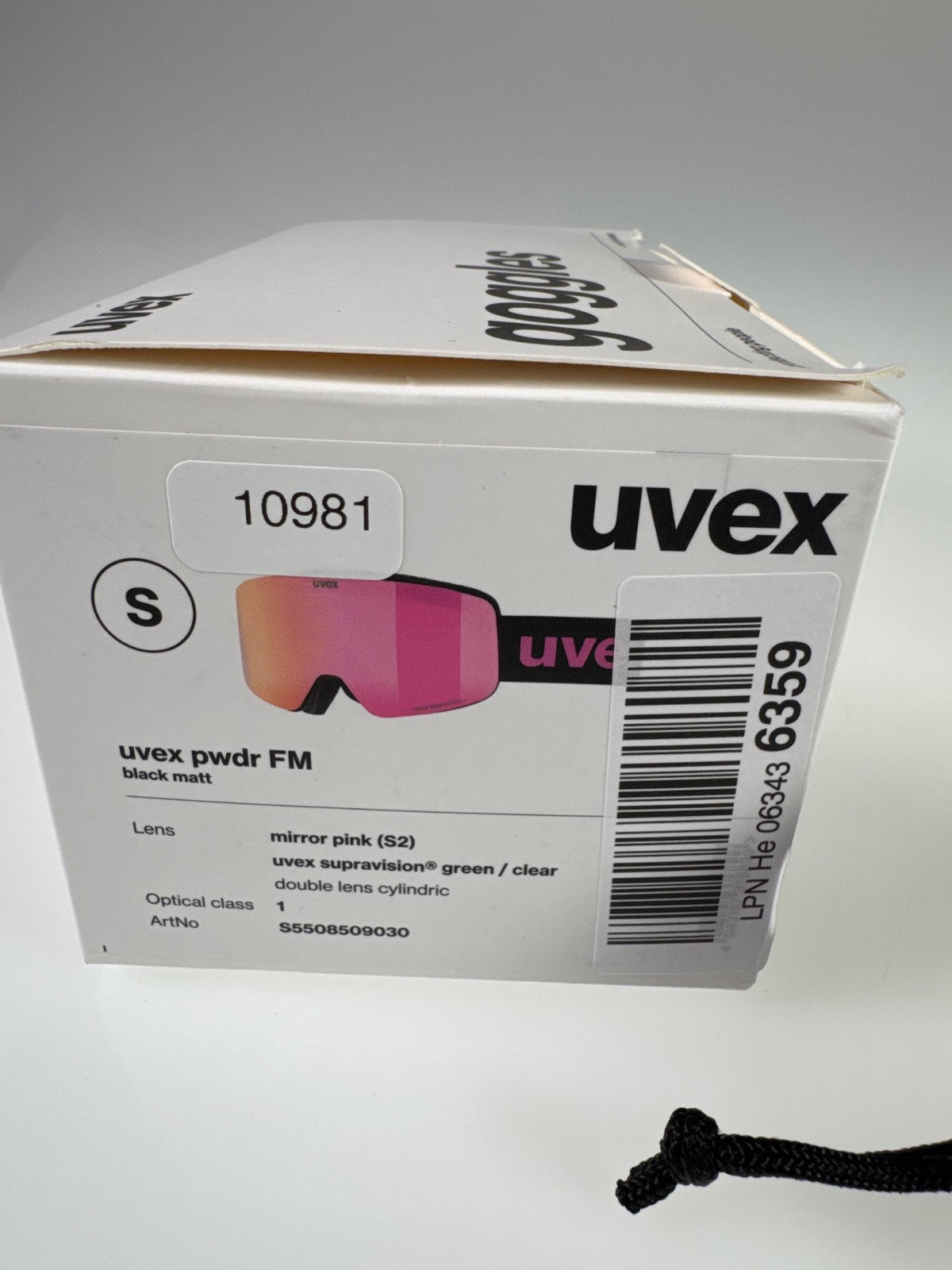 uvex pwdr FM Skibrille verspiegelt Anti-Fog - black/green #10981