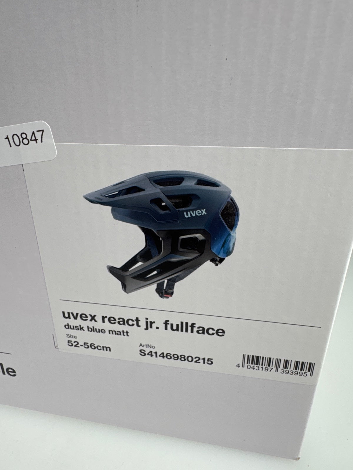 uvex React jr.fullface Fahrradhelm - Größe 52-56cm #10847