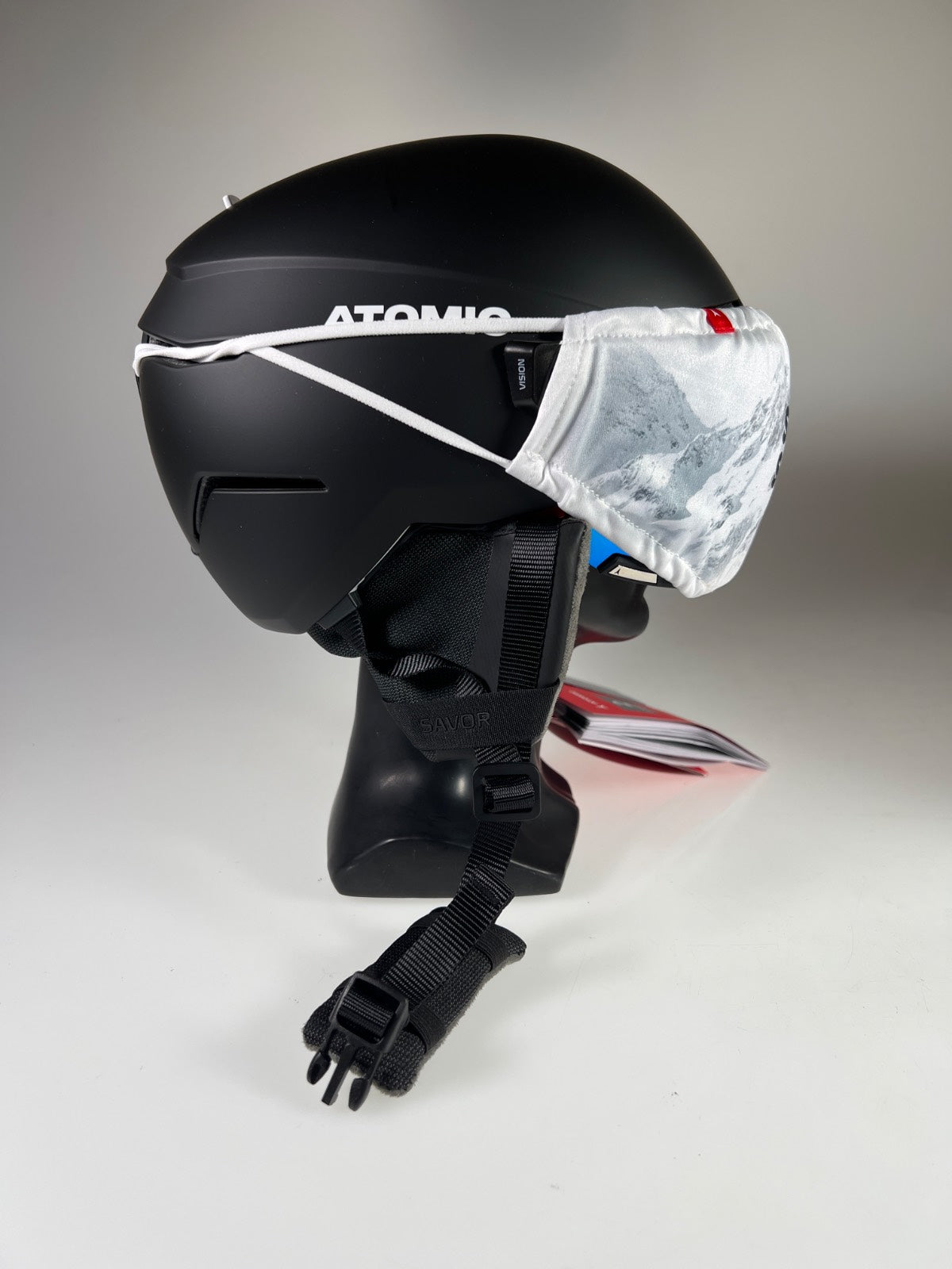 Atomic Savor Visor Stereo Skihelm - Größe 55-59cm #10420