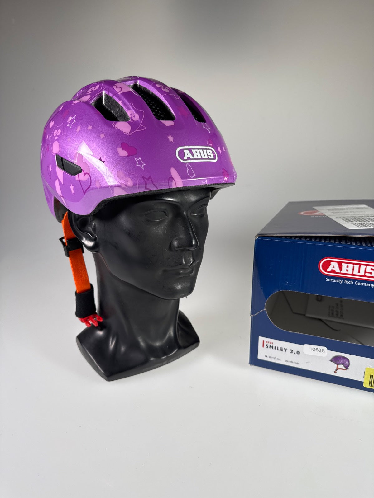 ABUS Smiley 3.0 Fahrradhelm - Größe 50-55cm #10686