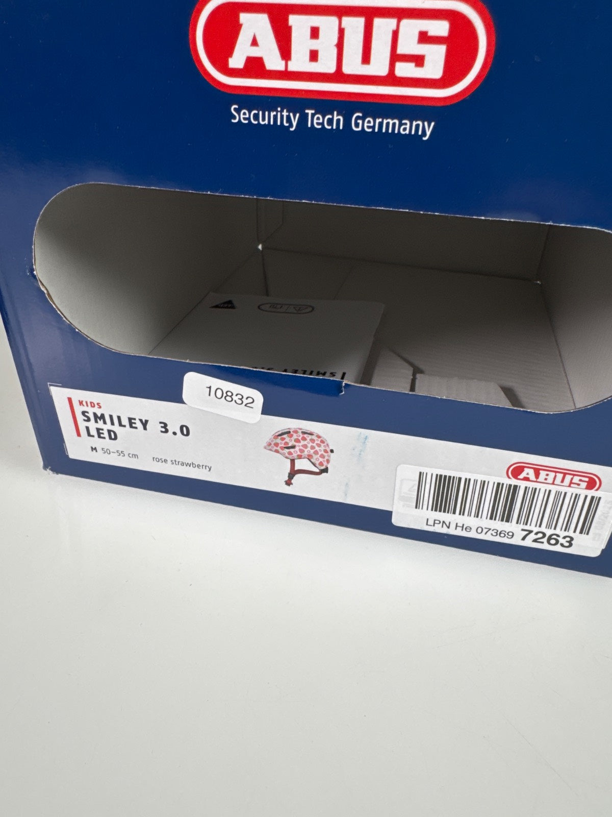 ABUS Smiley 3.0 LED Fahrradhelm - Größe 50-55cm #10832
