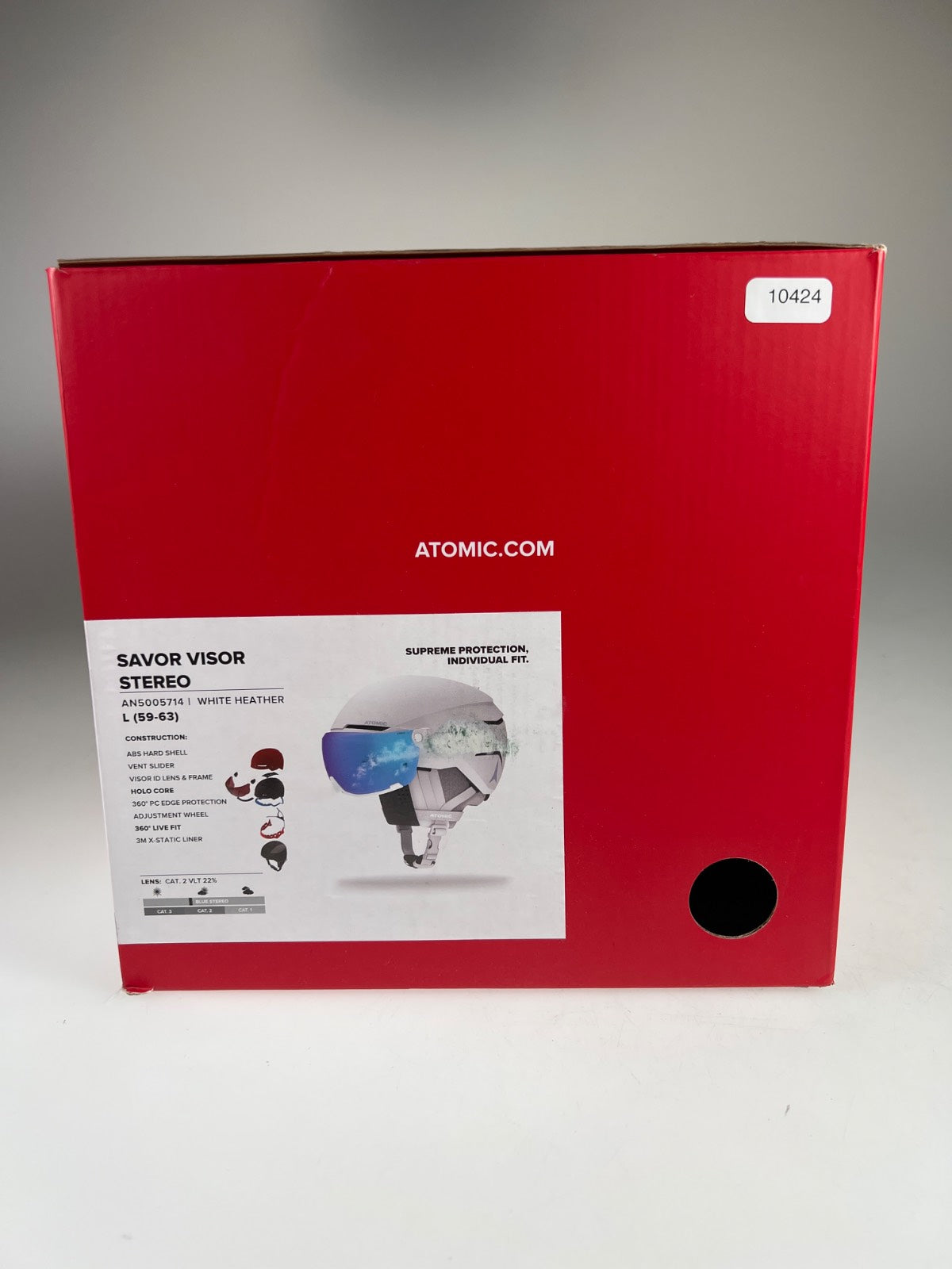 Atomic Savor Visor Stereo Skihelm - Größe 59-63cm #10424
