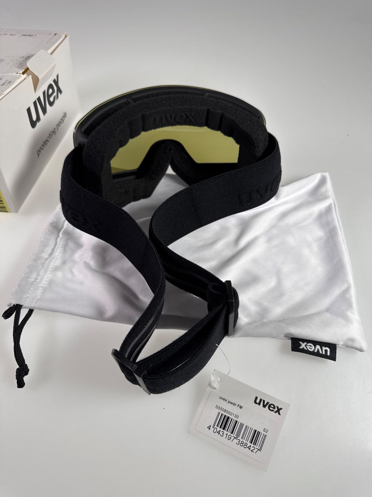 uvex pwdr FM Skibrille verspiegelt - Matte Black/Ruby #10969