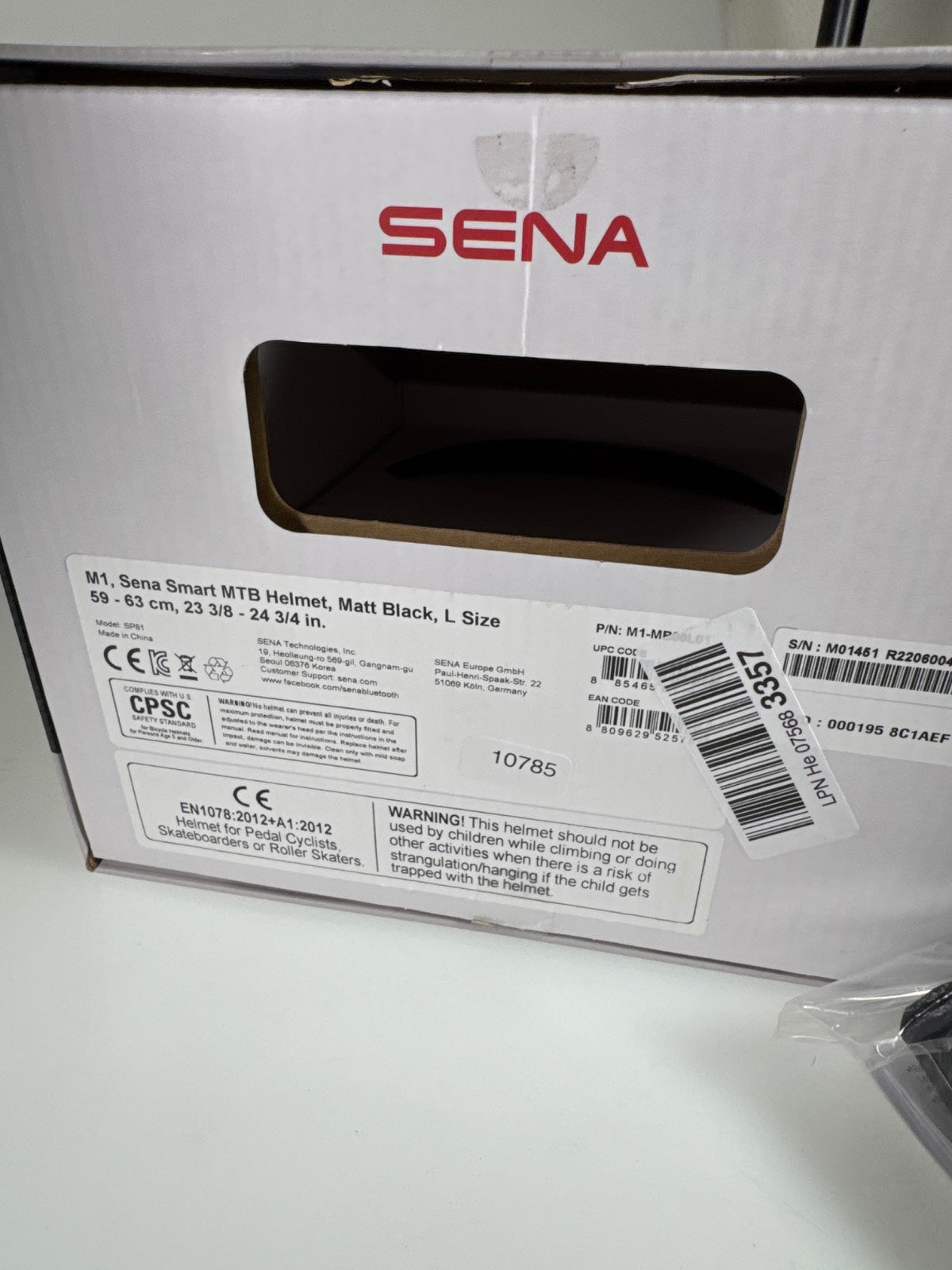 Sena M1 Fahrradhelm - Größe 59-63cm #10785