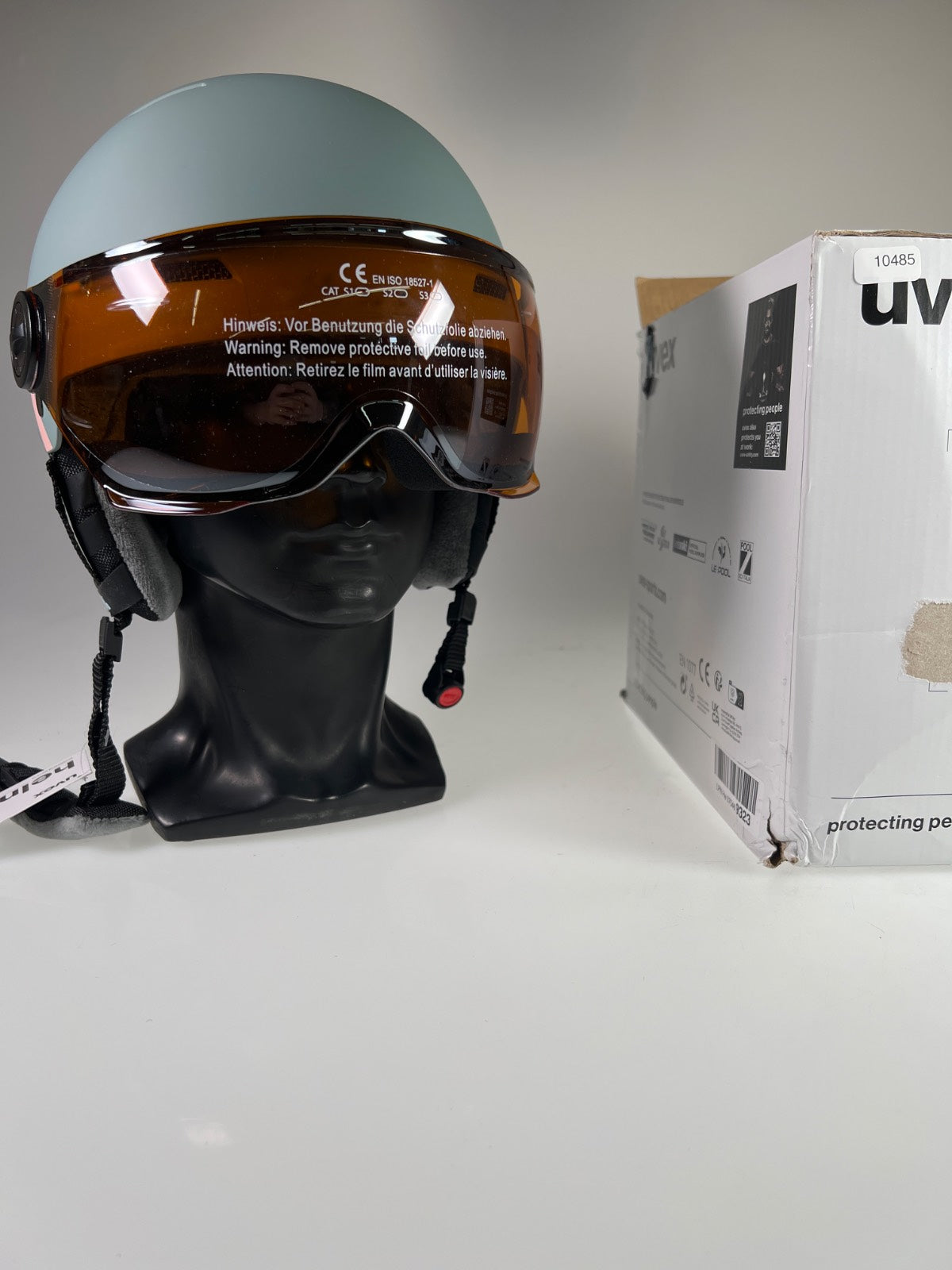 uvex Rocket Jr Visor Skihelm - Größe 54-58cm #10485