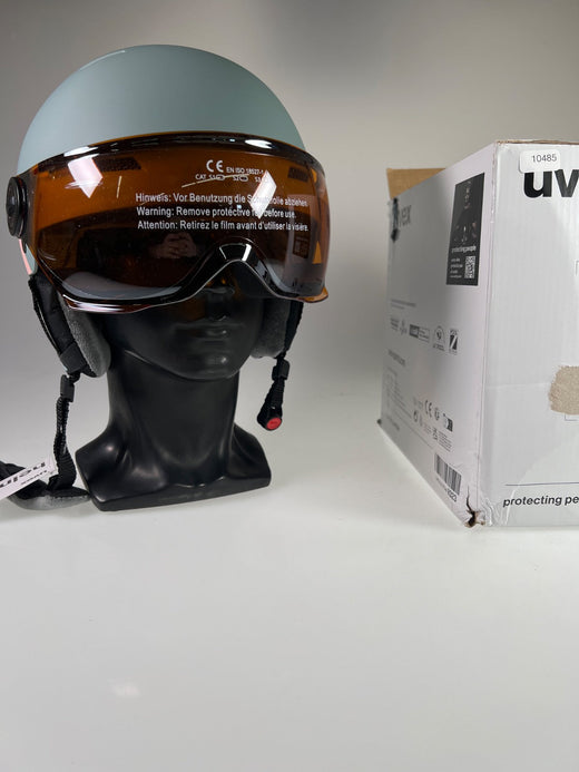 uvex Rocket Jr Visor Skihelm - Größe 54-58cm #10485 R1