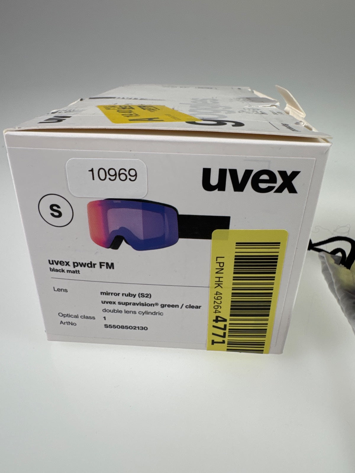 uvex pwdr FM Skibrille verspiegelt - Matte Black/Ruby #10969