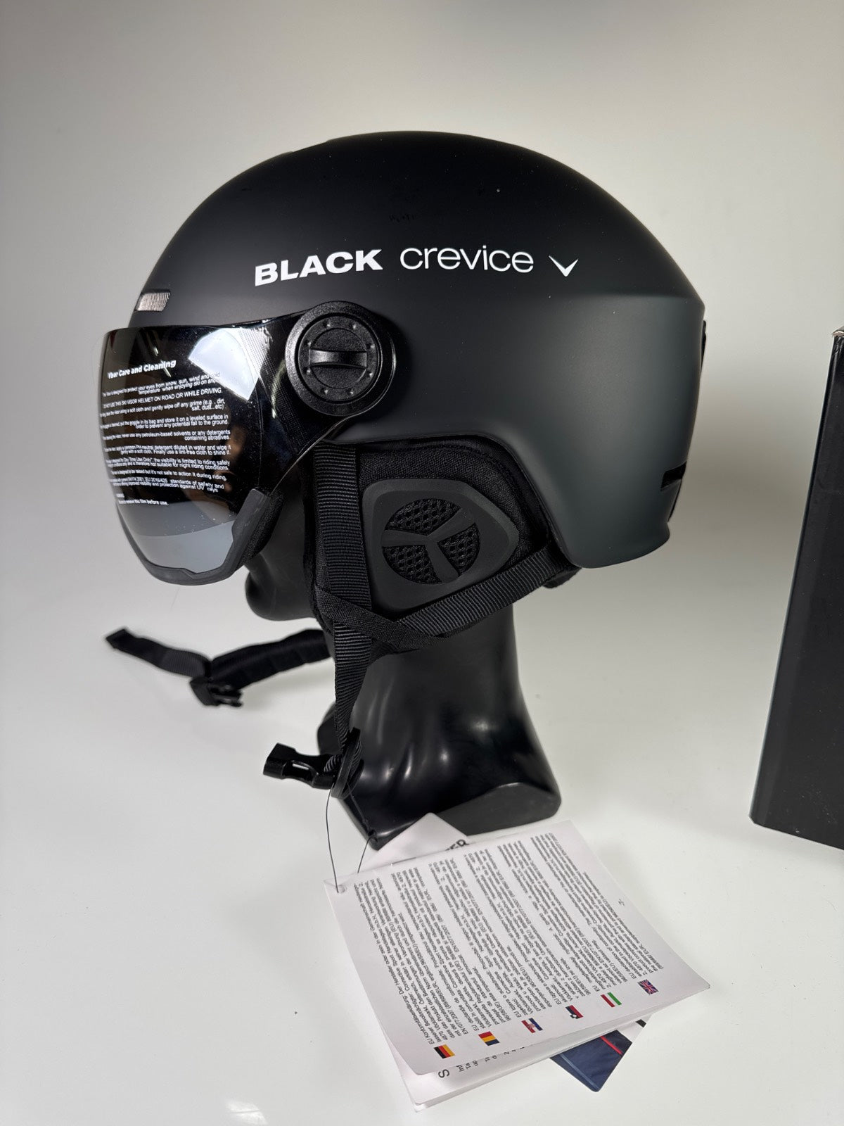 Black Gstaad Skihelm - Größe 58-61cm #11029
