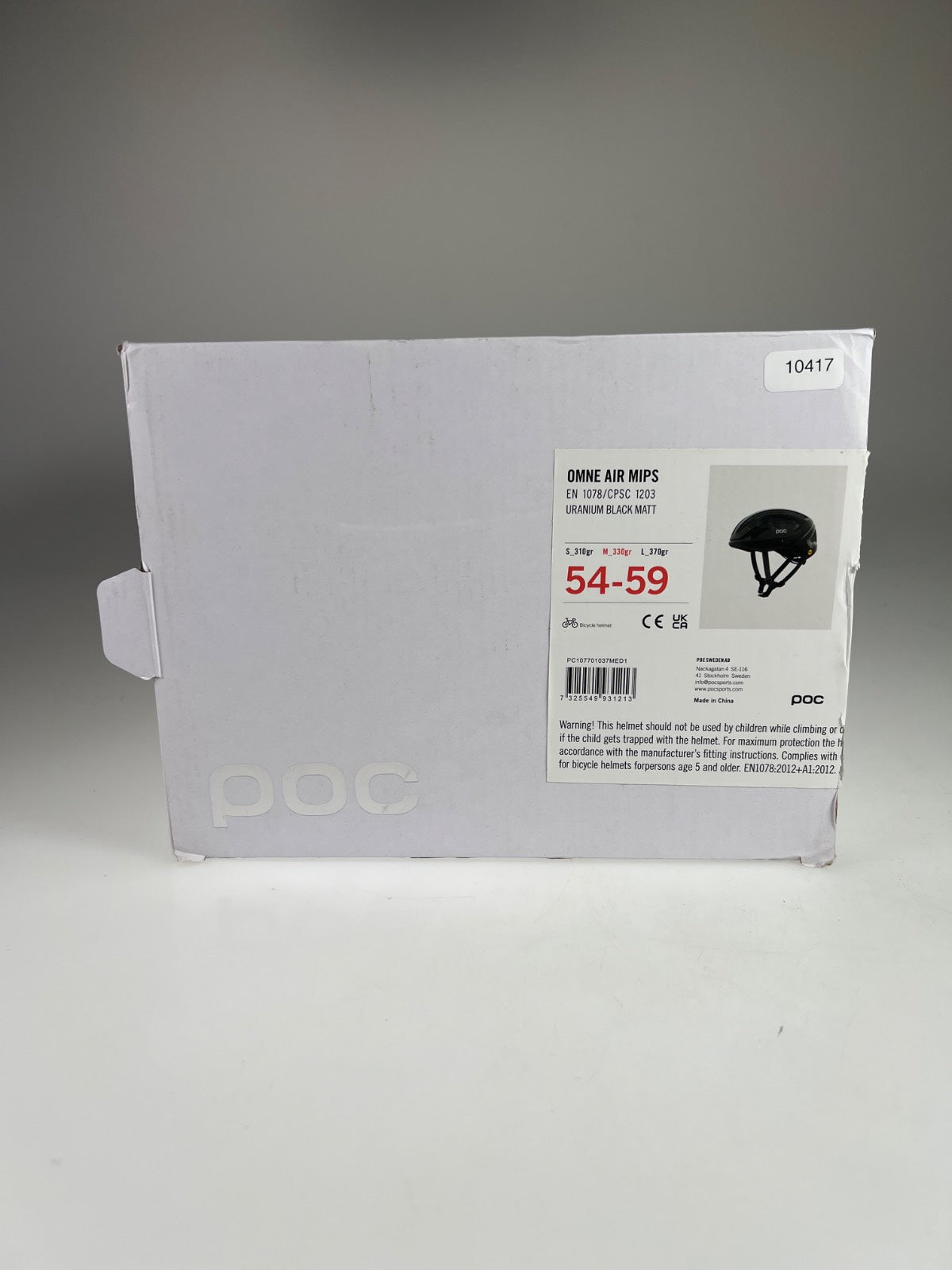 POC Omne Air MIPS Fahrradhelm - Größe 54-59cm #10417