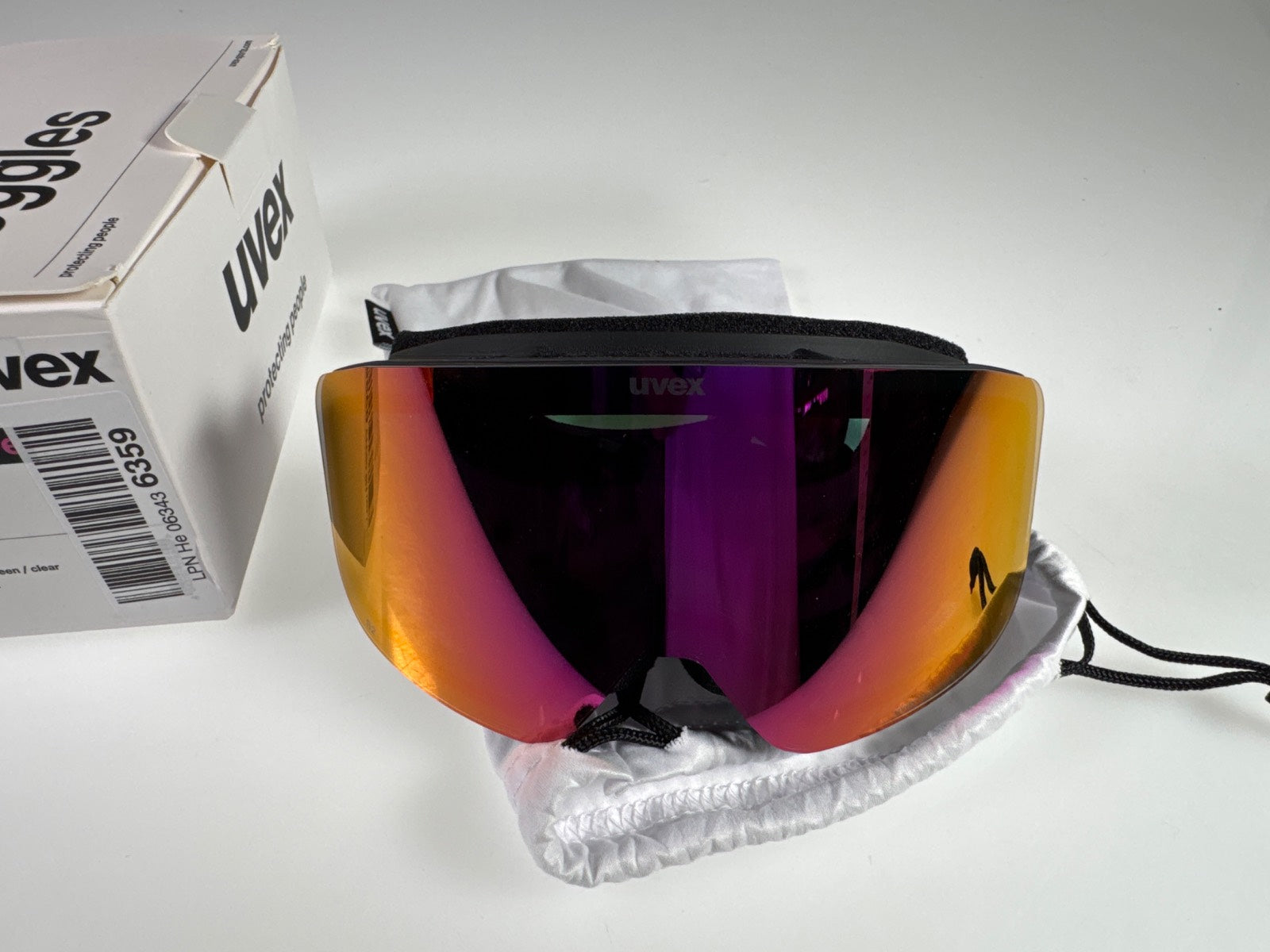 uvex pwdr FM Skibrille verspiegelt Anti-Fog - black/green #10981