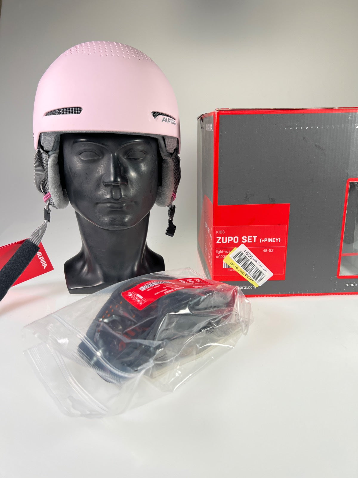 Alpina Zupo Set Skihelm mit Skibrille - Größe 48-52cm #10454