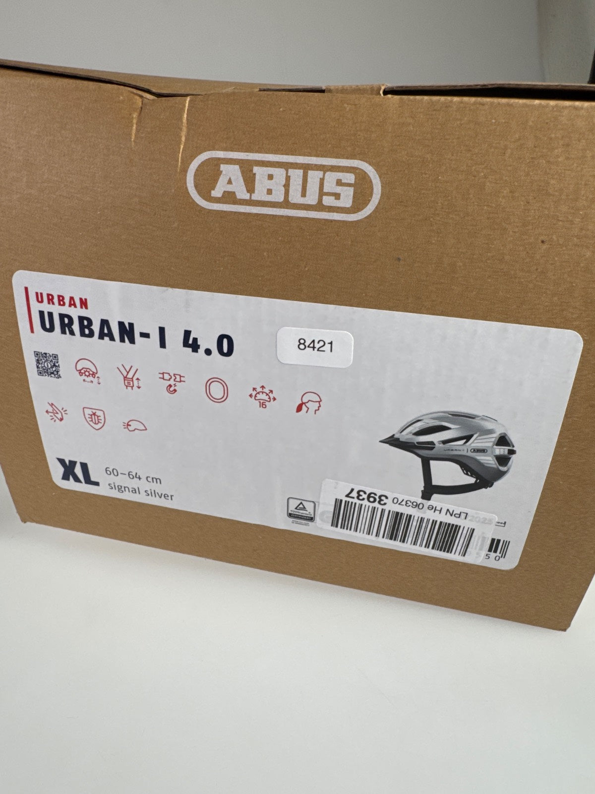 ABUS Urban-I 4.0 Fahrradhelm - Größe 60-64cm #8421
