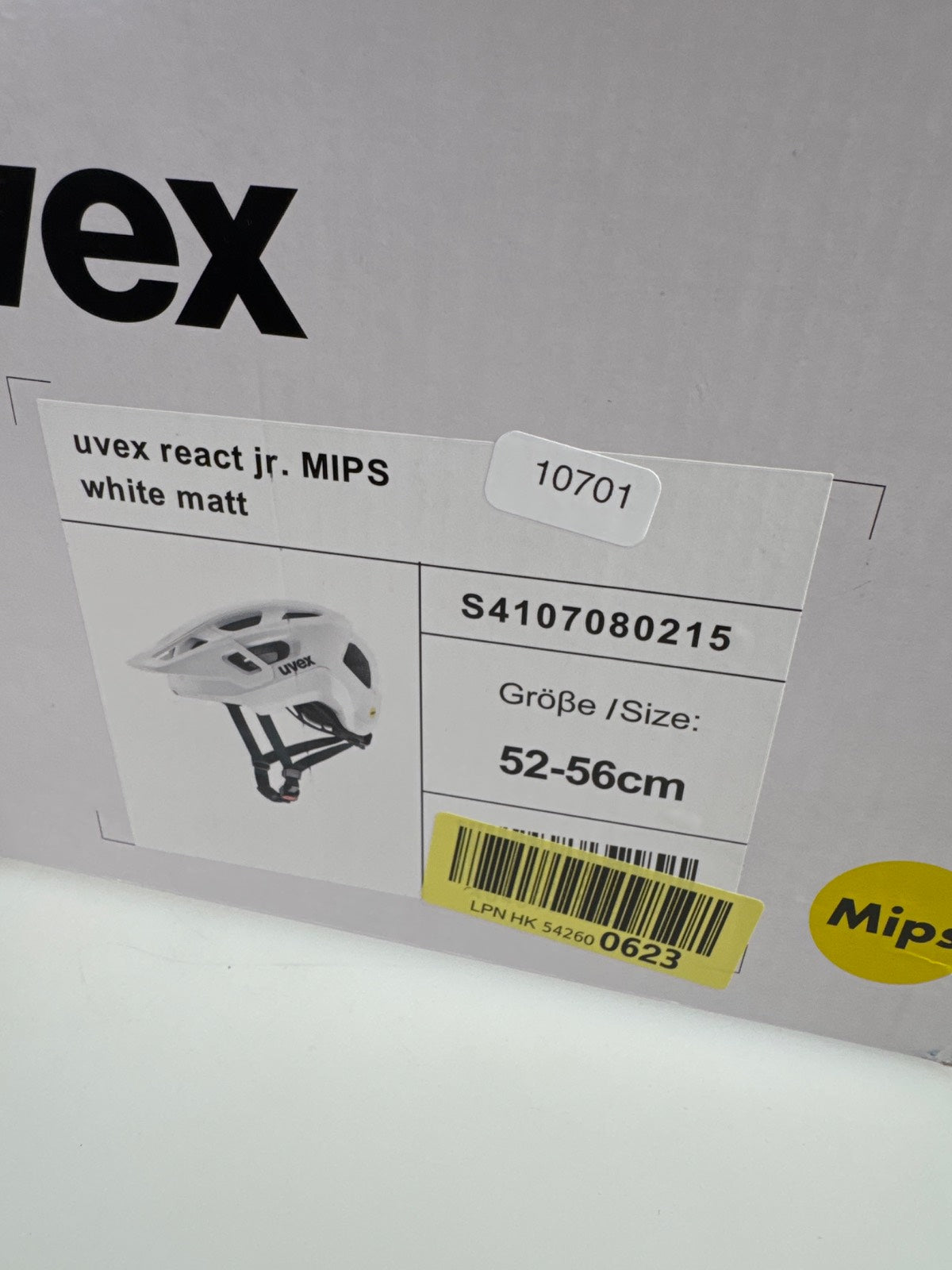 uvex React jr. MIPS Fahrradhelm - Größe 52-56cm #10701
