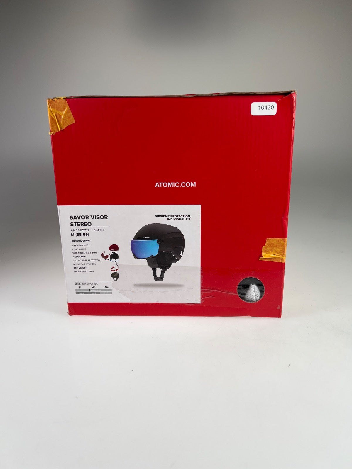 Atomic Savor Visor Stereo Skihelm - Größe 55-59cm #10420