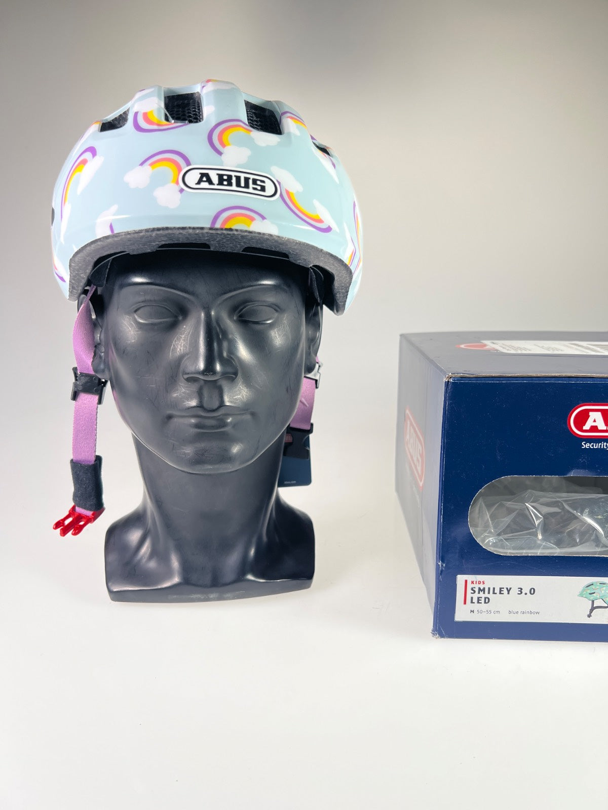 ABUS Smiley 3.0 LED Fahrradhelm - Größe 50-55cm #10546