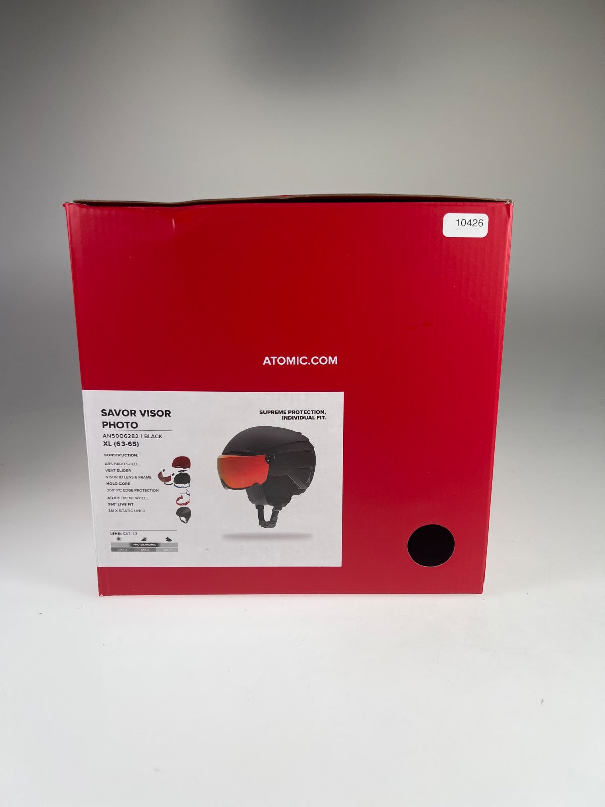 Atomic Savor Visor Photo Skihelm - Größe 63-65cm #10426