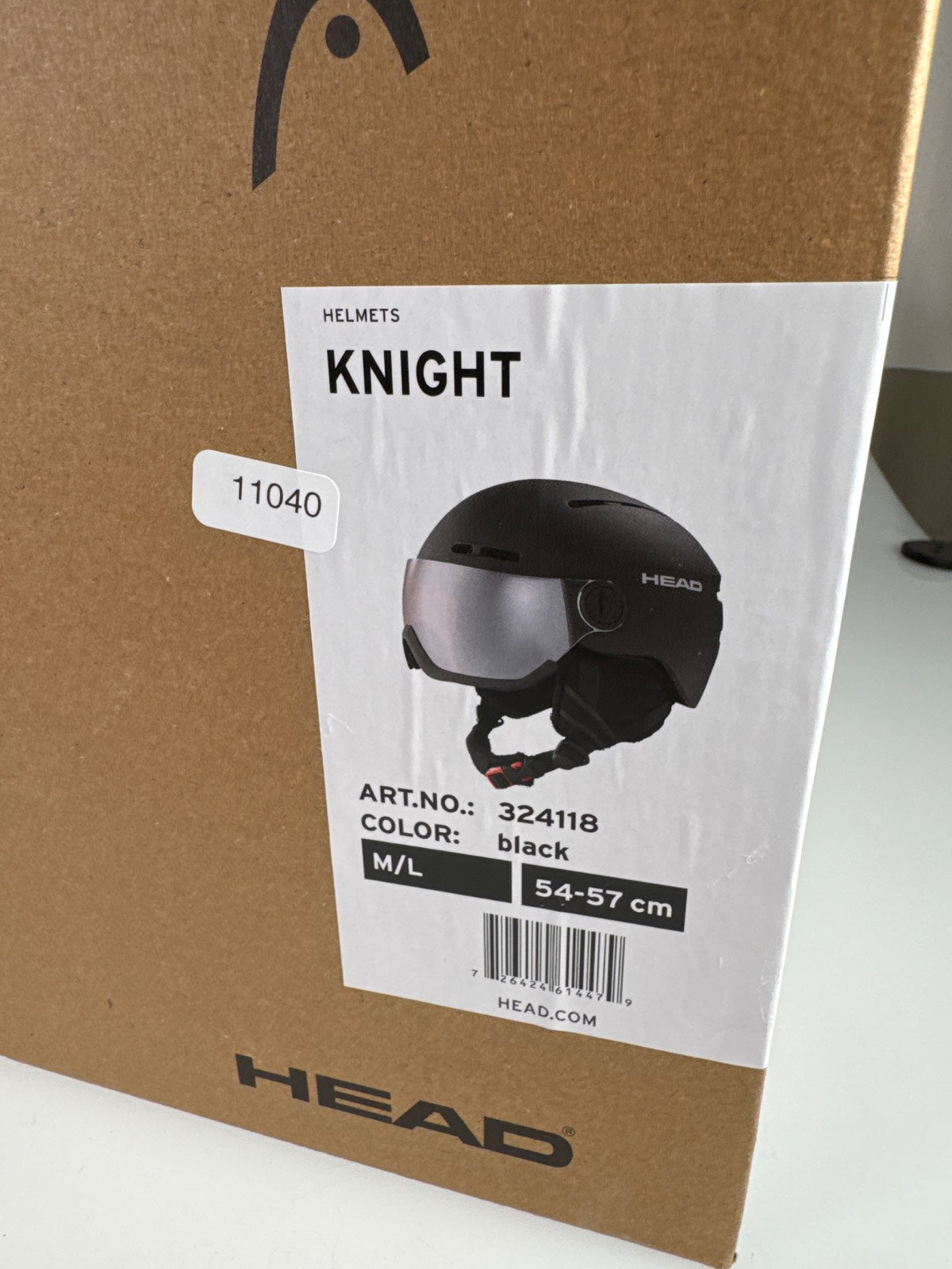 HEAD Knight Visor Skihelm - Größe 54-57cm #11040