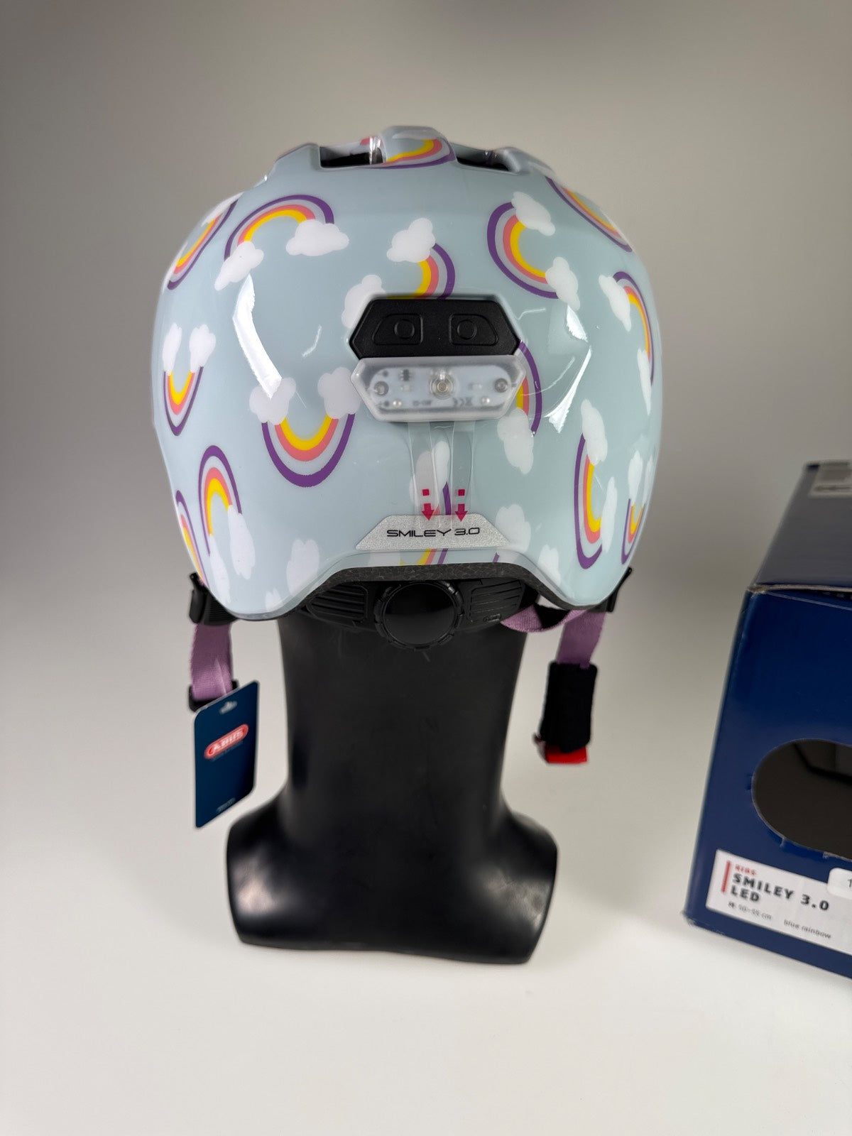 ABUS Smiley 3.0 LED Fahrradhelm - Größe 50-55cm #10664