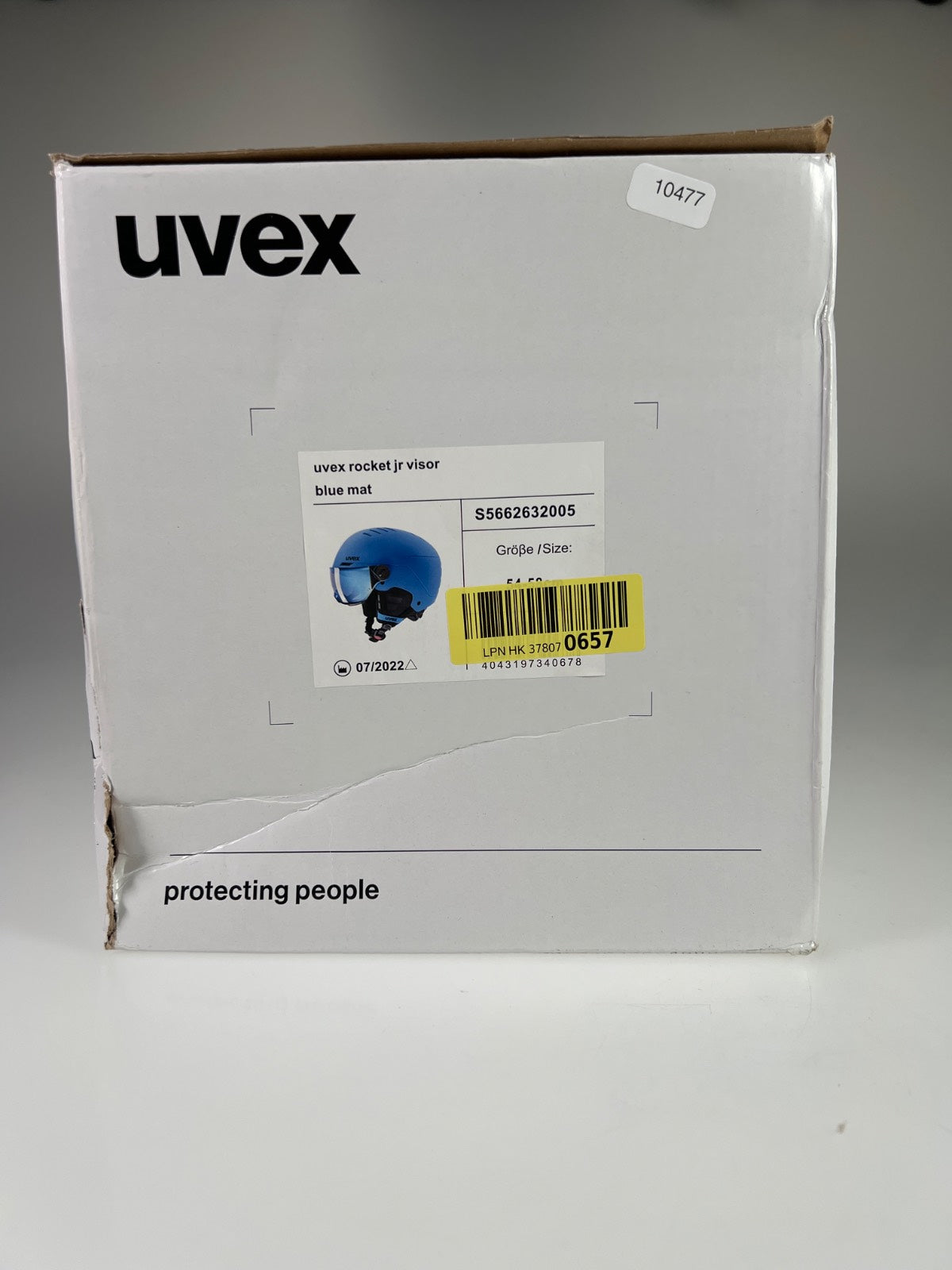 uvex Rocket Jr Visor Skihelm - Größe 54-58cm #10477