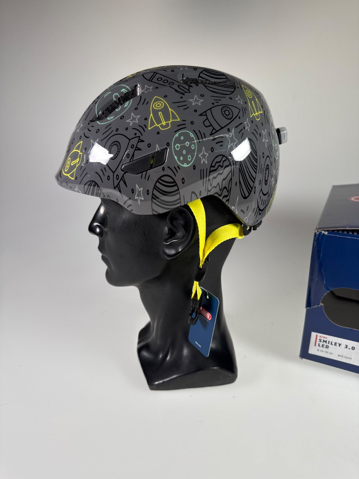 ABUS Smiley 3.0 LED Fahrradhelm - Größe 45-50cm #10863