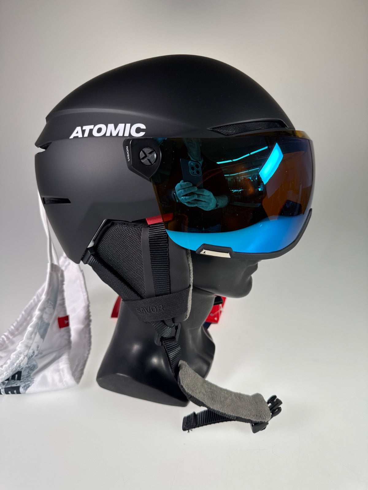 Atomic Savor Visor Stereo Skihelm - Größe 51-55cm #10349