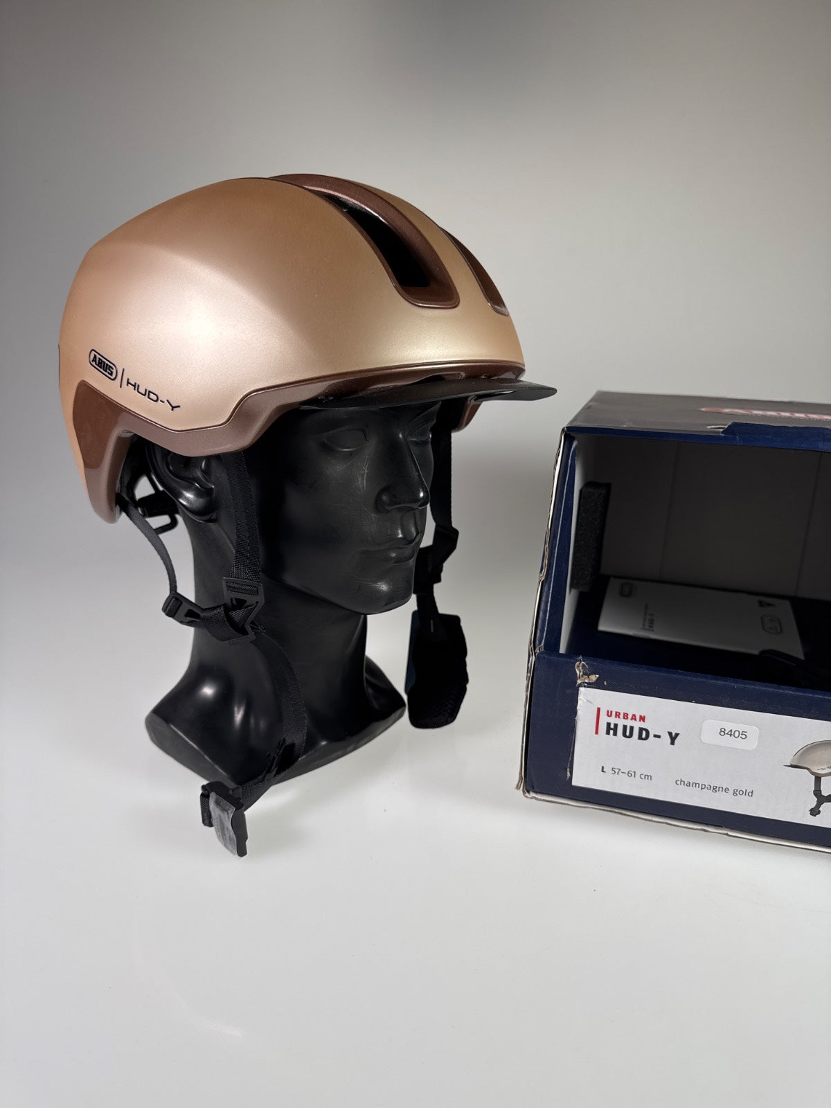 ABUS HUD-Y Fahrradhelm - Größe 57-61cm #8405