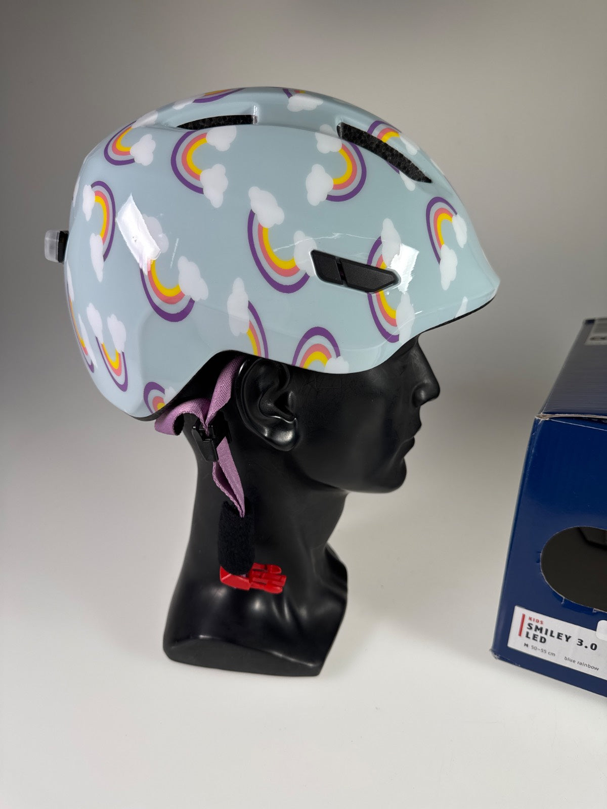 ABUS Smiley 3.0 LED Fahrradhelm - Größe 50-55cm #10664