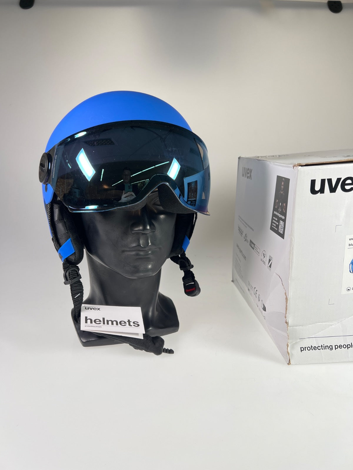 uvex Rocket Jr Visor Skihelm - Größe 54-58cm #10477