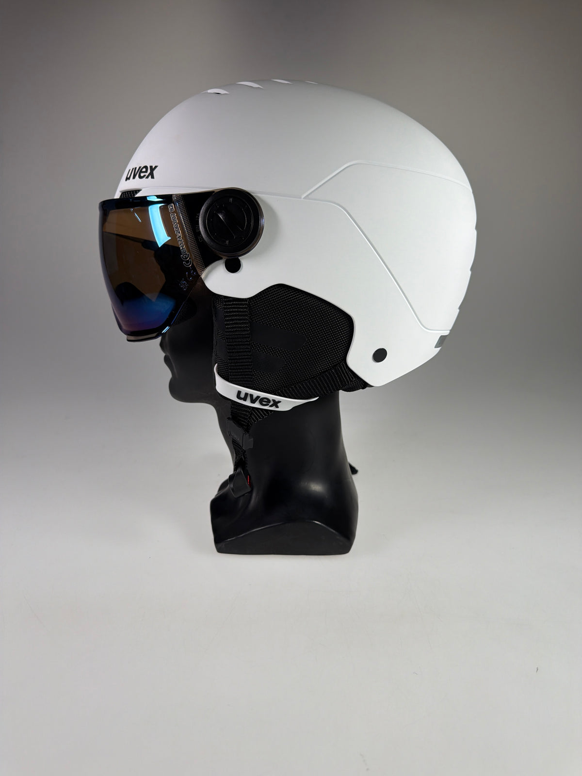 uvex Rocket Jr Visor Skihelm - Größe 54-58cm #12865