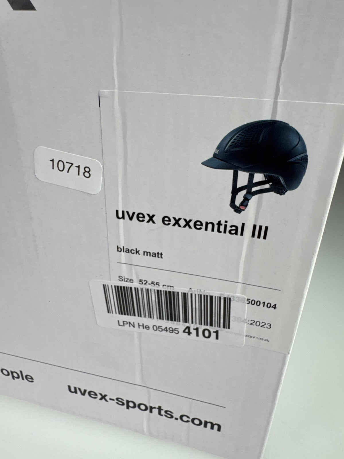 uvex Exxential III Reithelm - Größe 52-55cm #10718