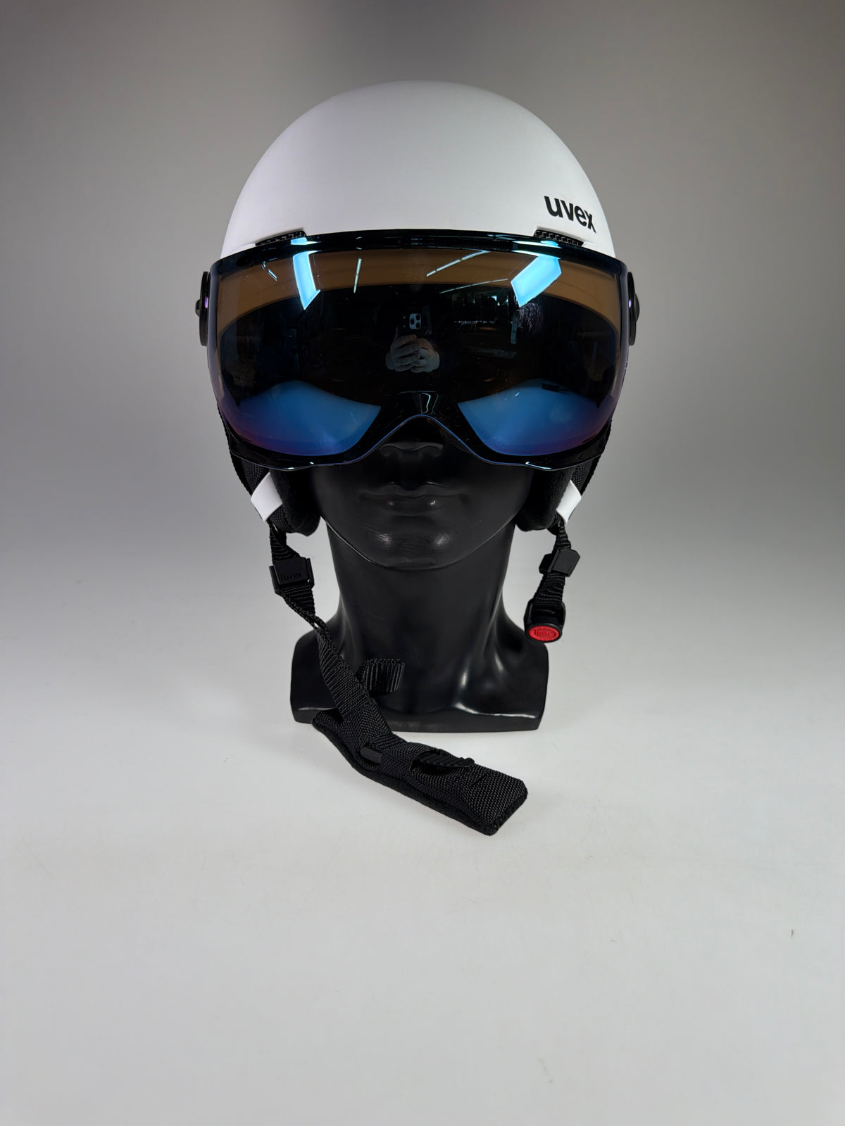 uvex Rocket Jr Visor Skihelm - Größe 54-58cm #12865