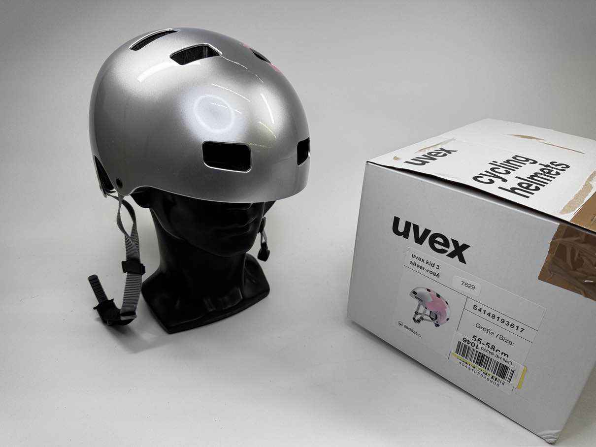 uvex Kid 3 Fahrradhelm - Größe 55-58cm #7629 - Black Forest Deals