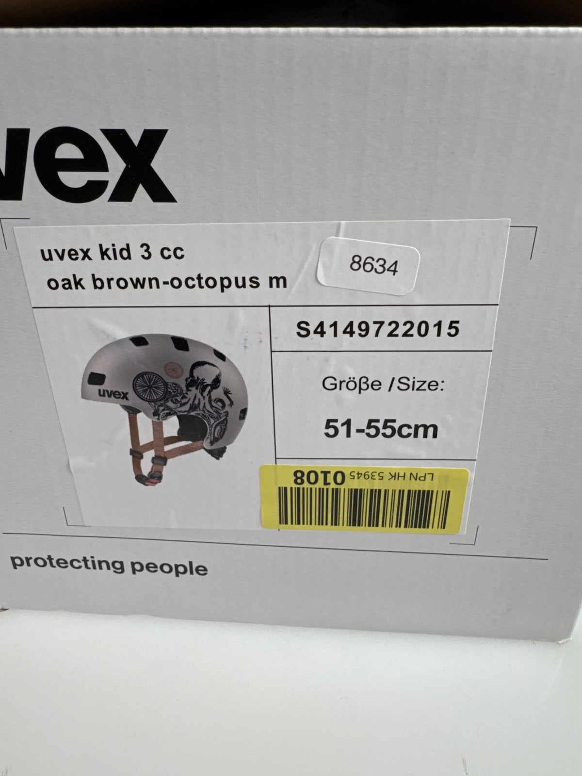 uvex Kid 3 cc Fahrradhelm - Größe 51-55cm #8634 