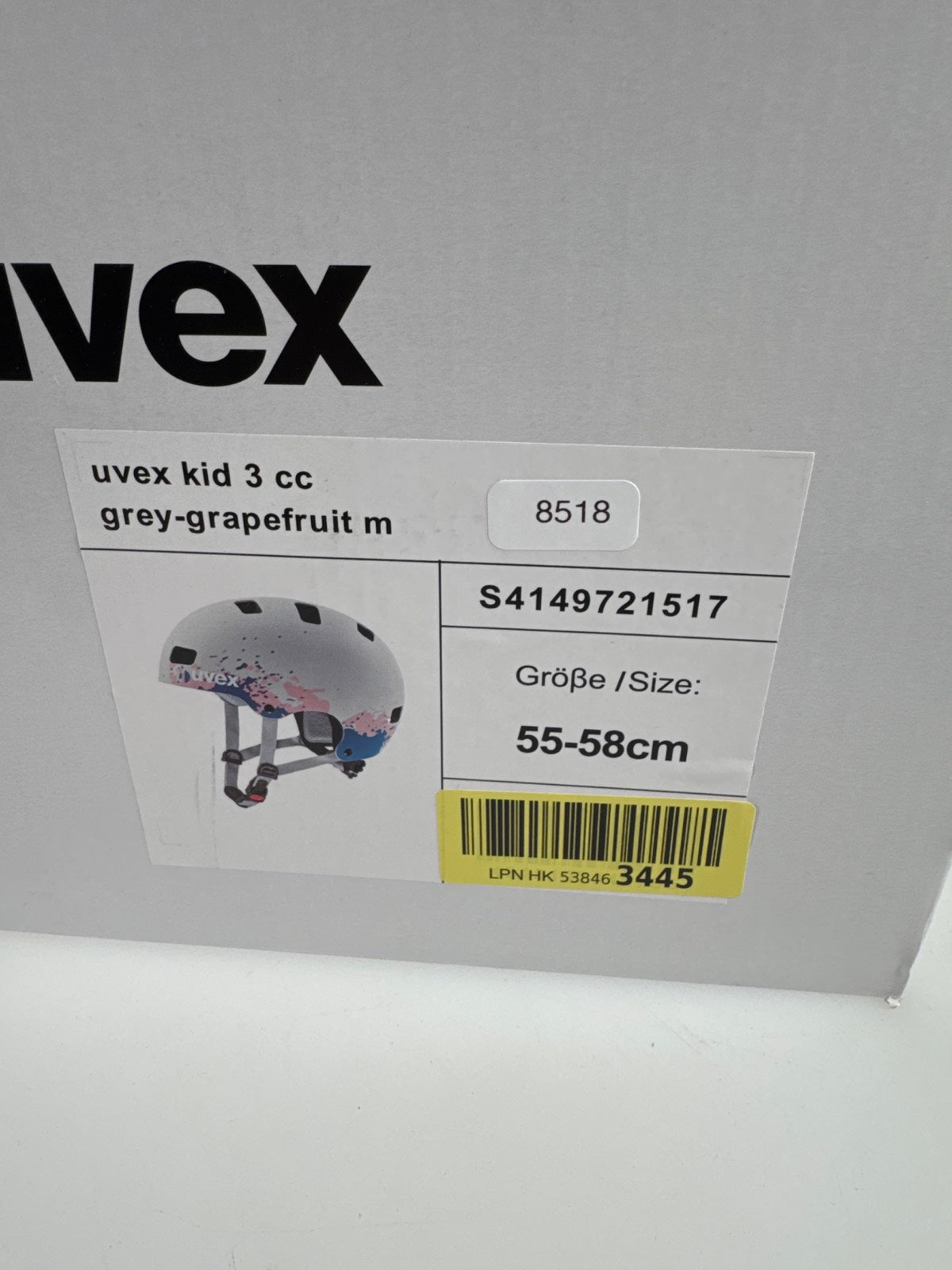 uvex Kid 3 cc Fahrradhelm - Größe 55-58cm #8518 